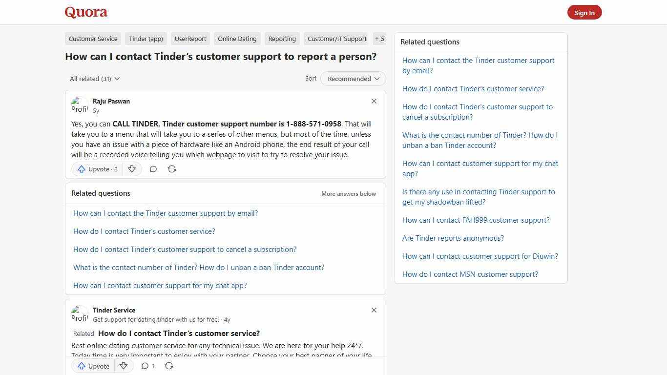 How to contact Tinder’s customer support to report a person - Quora